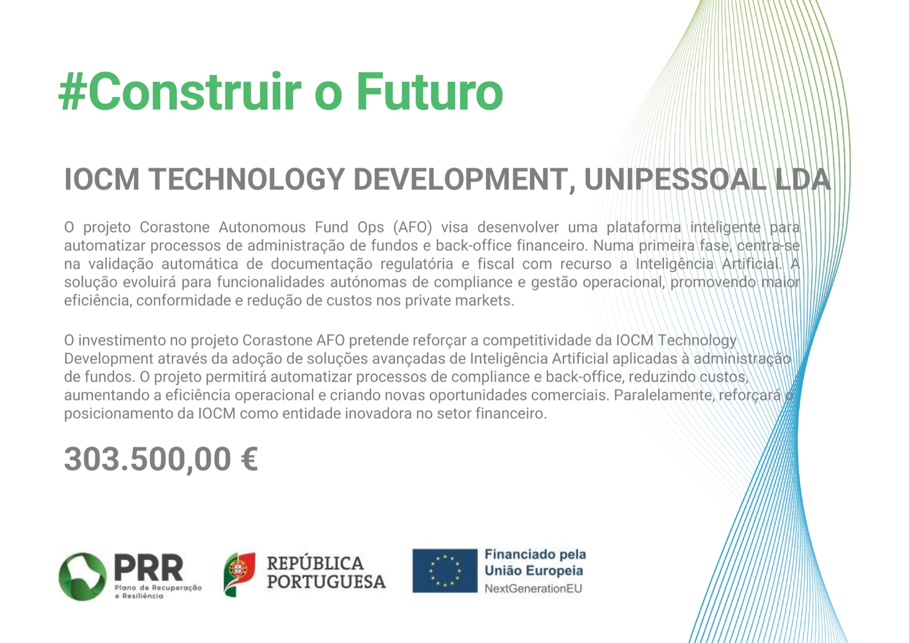 Ficha pública do projeto Corastone Autonomous Fund Ops